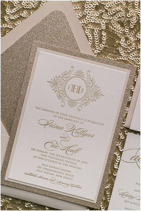 Fancy Wedding Invitations, Wedding Invitations Champagne, Royal Wedding Invitation, Classy Wedding Invitations, Glitter Wedding Invitations, Trendy Wedding Invitations, Pocket Wedding Invitations, Simple Invitation, Letterpress Wedding