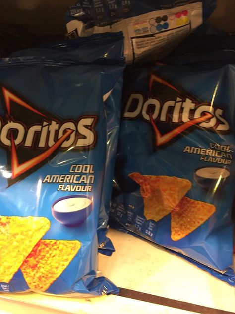 Cool Ranch Doritos are called Cool American Flavour in France Cool Ranch Doritos, Chip Bag, Random Things, Front Page, How Many, A Table, The Internet, Snack Recipes, Chips