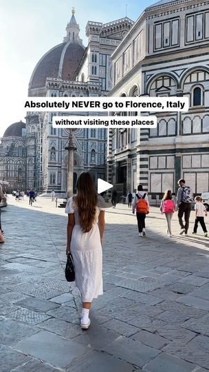 399 reactions · 23 comments | Things you can’t miss in Florence, Italy ✈️

Florence is a city full of rich history and hidden gems. It’s one of our favourite cities in Italy and we wanted to share some things we think you can’t miss during your visit. 👇🏼

⛪️ The Duomo - probably the most notable landmark in Florence. We highly recommend purchasing a Brunelleschi Pass directly through the Duomo Website. This gives you access to the Baptistery, the Bell Tower, the Dome as well as the Museum. If you just want to go into the Cathedral, entry is free! 

🌅 Piazzale Michelangelo - arguably the best viewpoint of Florence, this Piazza is the perfect place to watch the sunset! Bring some snacks (pizza or some sandwiches) and wine with you, as there is usually musicians entertaining at this time a Italy Florence, Watch The Sunset, Cities In Italy, Bell Tower, The Cathedral, Florence Italy, Favorite City, The Sunset, Hidden Gems