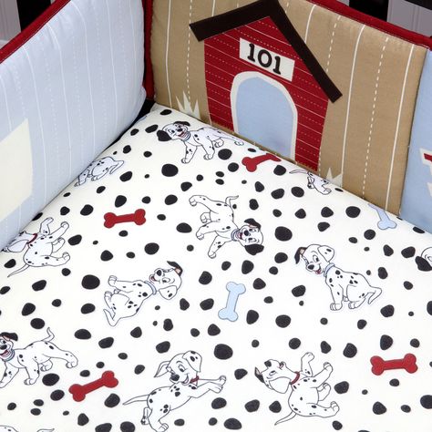 101 Dalmatians Crib Bedding Set, 5-Piece Puppy Nursery Ideas, Disney Baby Nurseries, Crib Accessories, Bumper Pads For Cribs, Disney Bedding, Toddler Themes, Baby Boy Themes, Baby Crib Bedding Sets, Baby Nursery Themes