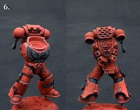 Hello It’s time for something more informative than usual portion of photos. It’s our first tutorial, so please don’t spare us your criticism. :) I broke down this process to 7 steps and I’ll explain every one basing on according WiP photos. I assumed that you know some basic, but if you’ll have some questions… Warhammer 40k Blood Angels, Dark Eldar, Power Armour, Warhammer Paint, Marine Painting, Game Workshop, Space Wolves, Warhammer Models, Warhammer 40k Miniatures