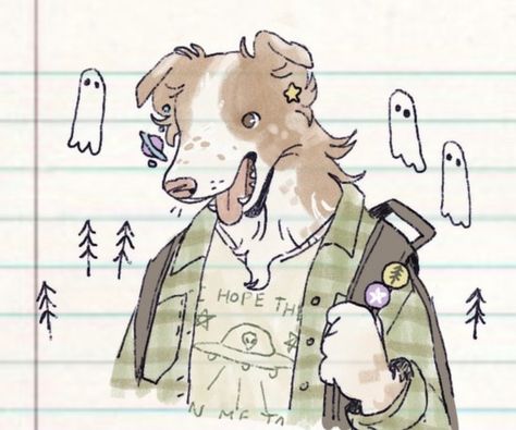 Dog Fursona, Swag Art, Art Inspiration Drawing, Funky Art, Australian Shepherd, Types Of Art, Pretty Art, Art Sketchbook, What If