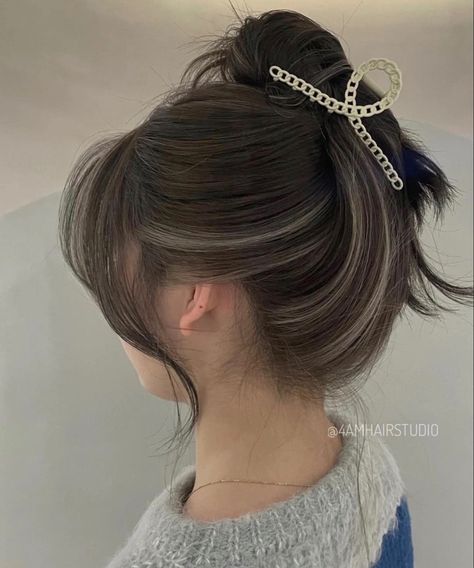 Brown Hair Underneath, Asian Hair Dye, Undercolor Hair, Under Hair Dye, Under Hair Color, Underdye Hair, Hair Dyed Underneath, Haircolor Ideas, Hidden Hair Color