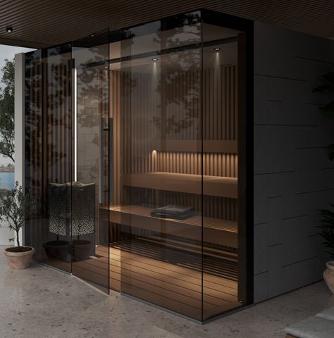 Stunning new sauna room from Tylö🥳
Reflection is the innovative sauna room that combines sleek design and luxurious features. With its smokey black tinted 8 mm glass and flush mounted design, it offers a seamless and visually stunning experience, transforming any room into a tranquil oasis. Here’s some of the things that makes it truly unique Sauna Bathroom Design, Modern Saunas, Home Spa Room, Sauna Design, Steam Sauna, Spa Interior, Salon Suites, Sauna Room, Outdoor Sauna