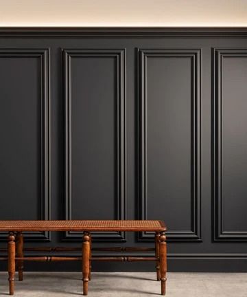 Upgrade your interiors with our Shaker style, Victorian, and Georgian wall panelling. Explore our exquisite collection of panel styles and wainscot panels, inspired by timeless traditional designs. Transform your space with elegance and sophistication, adding a touch of classic charm to your home. Interior Panelling Wall, Rectangle Wall Paneling, Black Wainscoting With Wallpaper, 1920s Panelling, Wainscoting Bar Ideas, Georgian Hallway Ideas, Home Paneling Ideas, Traditional Wall Paneling, Bedroom Wainscoting Ideas