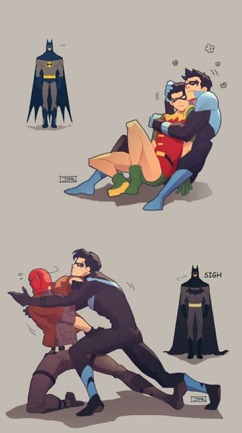 Dc Comics Funny, Bahasa China, Superman X Batman, Batfamily Funny, Robin Comics, Superman X, Wayne Family, Univers Dc, Batman Funny