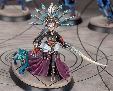 Dnd Painting, Warhammer 40k Eldar, Armies On Parade, Eldar 40k, Warhammer Eldar, 40k Eldar, D&d Minis, Warhammer 40k Figures, Dark Eldar