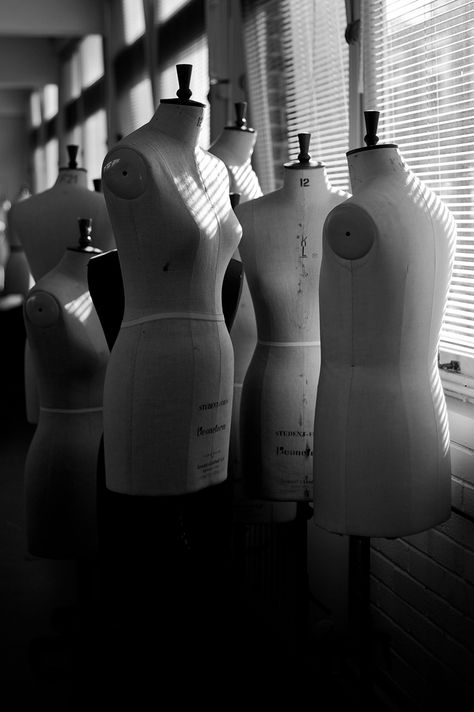 Dressmakers Mannequins; fashion design studio // Fashion Atelier Studios, UCA Rochester Sewing Aesthetic, Sewing Photography, Fashion Atelier, Fashion Dream Job, Fashion Designer Studio, Fashion Buyer, Dress Forms, Sewing Studio, 가을 패션