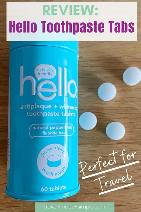 If you're looking for the best solid toothpaste for travel, check out my review of Hello eco-friendly toothpaste tabs to reduce your liquids. Toothpaste Tablets, Hello Toothpaste, Travel Toothbrush And Toothpaste, Meswak Toothpaste, Enamel Toothpaste, Travel Size Toothpaste, Travel Toothpaste, Air Travel Tips, Eco Friendly Travel