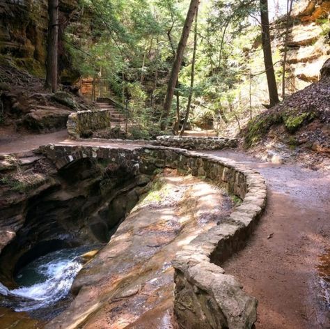 Hiking in Hocking Hills State Park [Logan, Ohio] – Zen Life and Travel Devils Bathtub, Ohio Aesthetic, Logan Ohio, Camping In Ohio, Hocking Hills State Park, Ohio Travel, Abandoned Amusement Parks, Hocking Hills, Hiking Spots