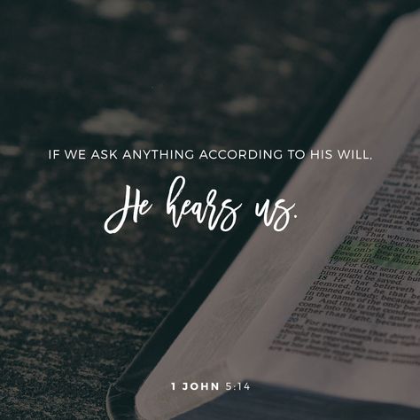 1 John 5:15 And if we know that he hears us—whatever we ask—we know that we have what we asked of him. | New International Version (NIV) | Download The Bible App Now John 5, Ayat Alkitab, Daily Bible, Gods Promises, 1 John, Verse Of The Day, Verse Quotes, In Spanish, Bible Verses Quotes