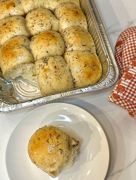 Sourdough Brown Butter Herb Dinner Rolls Sour Dough Thanksgiving Rolls, Sourdough Meal Ideas, Thanksgiving Sourdough Recipes, Herb Dinner Rolls, Sourdough Dinner Rolls, Butter Herb, Thanksgiving Rolls, Sourdough Breads, Sourdough Rolls