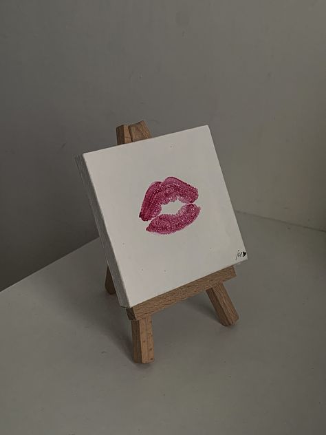 Mini Toile, Bf Gifts, Cute Couple Gifts, Creative Gifts For Boyfriend, Wallpaper Pink, Black Hot Pink, Love Kiss, Mini Canvas Art