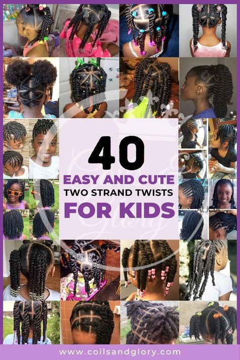 Girls Twist Hairstyles Kids Black, Biracial Hair Styles, Mixed Toddler Hairstyles, Quick Toddler Hairstyles Black, Twist Hairstyle Kids, Twisted Braid Hairstyles, Fun Easy Crafts For Kids, Kids Crochet Hairstyles, Braid Hairstyles Ideas