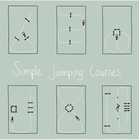 Simple Horse Jump Courses, Horse Course Ideas, Horse Jump Exercises, Cavaletti Exercises For Horses, Horse Jumping Courses Simple, Flat Work Exercises For Horses, Horse Riding Tips Jumping, Jump Exercises Horse, Jump Courses For Horses