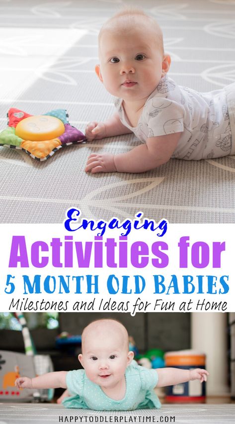 Engaging Activities for 5-Month-Olds: Milestones and Ideas for Fun at Home - Happy Toddler Playtime Activities For 5 Month Old, 8 Month Old Activities, 5 Month Old Baby Activities, 3 Month Old Activities, 6 Month Baby Activities, 5 Month Baby, Baby Development Activities, 5 Month Old Baby, 5 Month Old