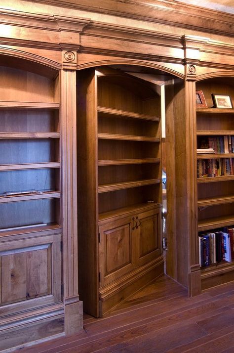 Dold Dörr, Secret Rooms In Houses, Hidden Room, Hidden Passage, Secret Passageways, Hidden Spaces, Secret Room, Hidden Rooms, Home Library Design