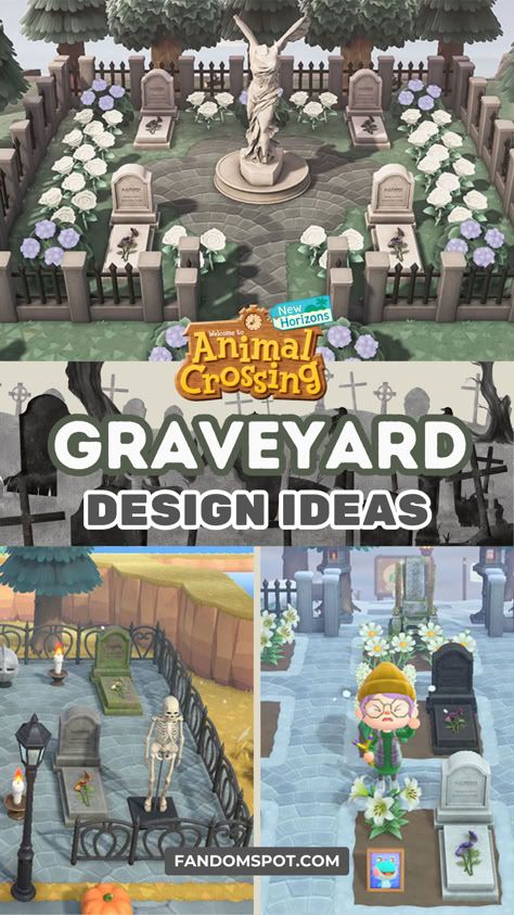 Animal Crossing Simple Island Layout, Animal Crossing Graveyard Ideas, Animal Crossing Builds Entrance, Acnh Patient Ward Ideas, Acnh Cemetery Design Codes, Concrete Acnh Code, Animal Crossing Money Tree Garden, Animal Crossing Trading Area, Animal Crossing House Placement Ideas