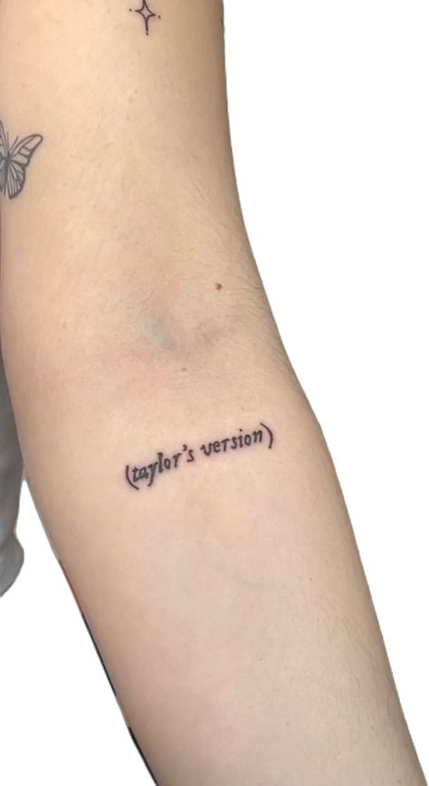 Taylor Swift Tattoo, Lyric Tattoos, Taylors Version, Stylist Tattoos, Tattoo Font, Taylor Swift Lyrics, Piercing Tattoo, Get A Tattoo, A Tattoo