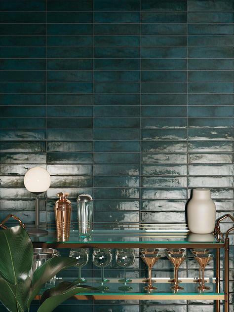 Storied - Rustic Subway Tile | Florida Tile | Florida Tile Rustic Subway Tile, Florida Tile, Teal Tile, Ceramic Wall Tiles, Subway Tile, Wall Tiles, Tile, Florida