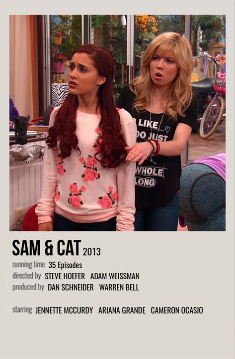 minimal polaroid series poster for sam & cat Most Paused Movie Scenes, Sam And Cat, Feeling Down, Why People, Movie Scenes, Nickelodeon, The History, Make Your Day, Hollywood