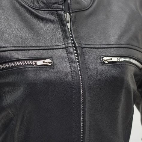 top 3 warmest ladies jackets online Women Leather Vest, Motorcycle Leather Jacket, Reading Shirts, Cafe Style, Roxy Women, Motorcycle Leather, Biker Leather, Motorcycle Women, Motorcycle Outfit