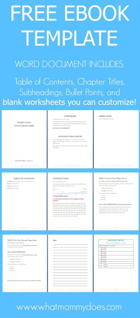 This FREE EBOOK TEMPLATE is exactly what you need to shortcut the agonizing ebook creation process and start selling sooner! Ebook Creation, Ebook Design, Ebook Writing, Word Document, Ebook Template, Book Template, Freelance Writing, Word Template, Instagrammer