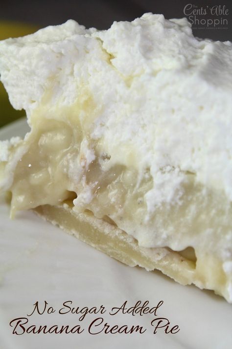 Sweet Cream Pie, Sugar Cream Pie Recipe, Homemade Banana Cream Pie, Boston Cream Pie Recipe, Coconut Cream Pie Easy, Easy Cream Pie, Easy Banana Cream Pie, Baking Recipes Pie, Banana Cream Pie Recipe