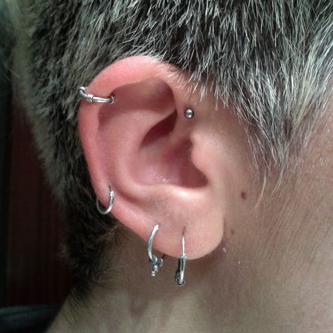 Men's Piercings, Cool Ear Piercings, Cool Piercings, Cute Piercings, Dope Jewelry, Funky Jewelry, Piercing Tattoo, Body Mods, Dream Jewelry