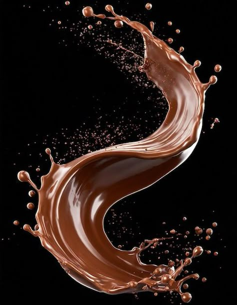 Chocolate Splash Png, Chocolate Social Media Post, Dripping Chocolate, Chocolate Splash, Liquid Splash, Milk Splash, Coffee Cookies, Video Mockup, Food Poster Design