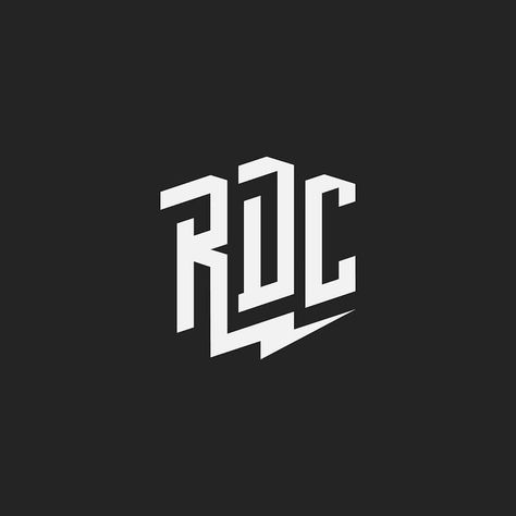 logo on Instagram: “RDC Custom Logo concept. . You can see the awesome Concept for brand RDC. The concept is strong, clean and bold. . What do you think about…” Lettermark Logos, Identity Project, Logo Sketches, Flat Logo, Cool Lettering, Letter Logo Design, Personal Logo, Logo Concept, Animal Logo