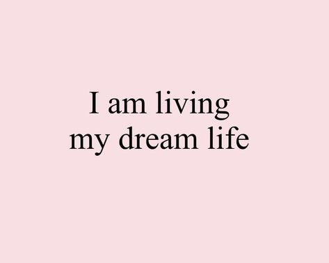 Vision Board Quotes Aesthetic Pink, I Am Living My Dream Life Affirmation, Vision Board 2025 Pink, 2025 Vision Board Aesthetic Pink, Pretty Affirmations Aesthetic, Girly Quotes Aesthetic, Vision Board Words, Vision Board Themes, Living My Dream Life