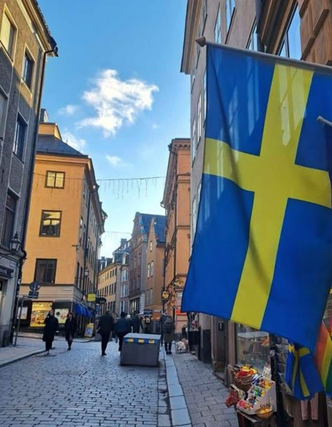 Aesthetic Trip, Stockholm Aesthetic, Scandi Aesthetic, Sweden Flag, Swedish Flag, Visit Stockholm, Swedish Summer, 2024 Vision, Dream Destinations