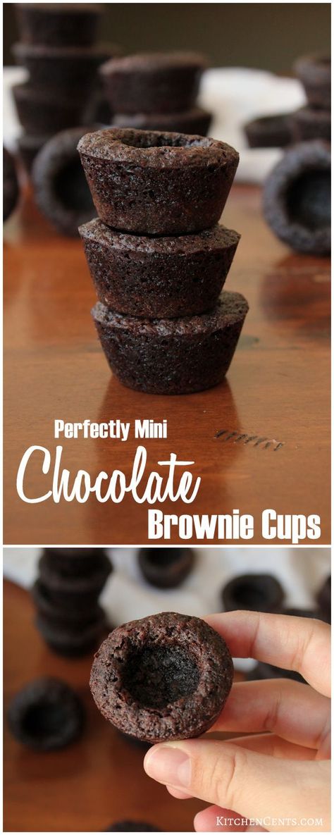 Mini Brownie Cups, Brownie Cookie Cups, Brownie Cheesecake Bites, Mini Chocolate Desserts, Lunch Treats, Chocolate Brownie Bites, Chocolate Cheesecake Brownies, Mini Brownie Bites, Dark Chocolate Desserts