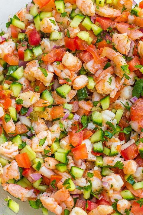 EASY Shrimp Ceviche Keto Ceviche Shrimp, Spanish Shrimp Salad Recipes, Civeche Recipe Shrimp Mexican, Clamato Ceviche Recipe, Peruvian Shrimp Ceviche, Ceviche Shrimp And Crab, Shrimp Pico De Galo, Best Shrimp Ceviche Recipe, Shrimp Savicheva Recipe