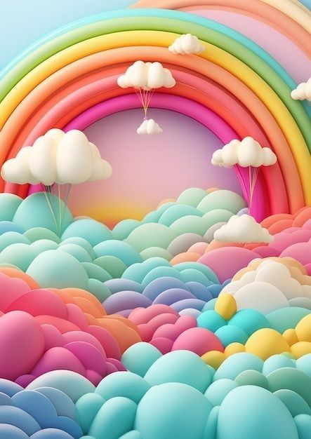 Rainbow Background Wallpapers, Colorful Candy Buffet, Rainbow Photos, Rainbow Wallpaper Backgrounds, Tie Dye Birthday Party, Rainbow Colors Art, Hearts Paper Crafts, 3d Rainbow, Rose Flower Photos