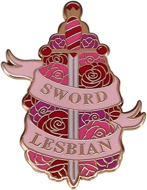 Lesbian Brooch Rose Flower and Sword Mix and Match Badge Gay Enamel Pin Fashion Flower Art Accessories Decoration Pin Accessories Backpack Collar Fashion Jewelry #fashion #christmas #giftforher #giftideas #lesbian #lesbianstyle I am affilaiated with Amazon Associates and Amazon monitors clicks through the link and purchases. Pride Stuff, Lgbtq Pride, Art Accessories, Cute Pins, Flower Fashion, Coat Of Arms, Enamel Pin, Rose Flower, Small Gifts