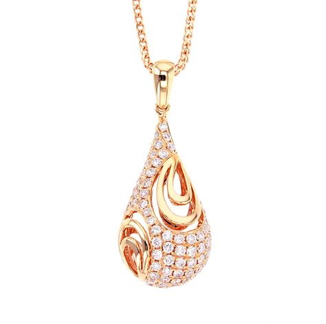 This #timeless beautiful pendant is made in  18k rose gold and has .74 carats of diamonds! #giveunderwoods #shoplocal Small Pendant Set, Pendent Designs, Tanker Ship, Diamond Drop Pendant, Vintage Diamond Jewelry, Small Pendants, Diamond Pendent, Diamond Pendants Designs, Pendant Sets