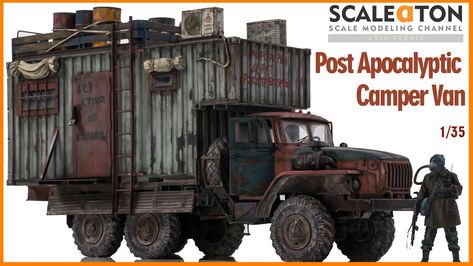 Post Apocalyptic Camper Van | Ural 4320 Scale Model Truck