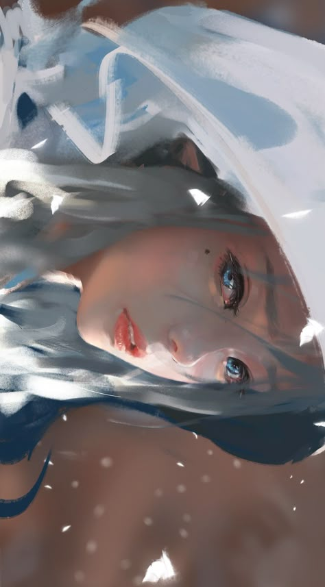 Wlop Yan, Face Artwork, Concept Art Tutorial, Final Fantasy Artwork, Fantasy Aesthetic, Dreamy Art, Fantasy Illustration, Digital Art Girl, Fantasy Artwork