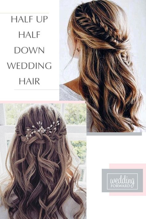 School-Ready Hairstyles for Busy Mornings | Look Fresh and Fabulous Bridal Hair Thick Half Up Half Down, Half Updos For Long Hair Wedding, Hall Up Half Down Wedding Hair, Half Up Half Down Wedding Hair Pins, Weddinghairstyle Half Up, Bridal Hairdo Half Up Half Down, Summer Wedding Hairstyles Bridesmaid Half Up, Long Hair Formal Hairstyles Half Up, Braided Wedding Half Up Half Down