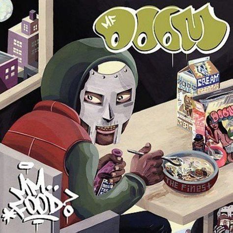 Mf Doom Albums, Operation Doomsday, Food Artists, Mf Doom, Music Album Covers, Mac Miller, Super Villains, Mad Scientist, Radiohead