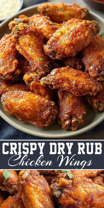 🍗 These Crispy Dry Rub Chicken Wings are packed with bold flavors and cooked to perfection! Seasoned with a savory dry rub and baked until crispy, they’re perfect for game days, parties, or any time you crave a crunchy, flavorful snack. Serve with your favorite dipping sauce and enjoy the crunch without the fry! 💡 Pin this recipe and make your next gathering a hit! #DryRubWings #CrispyChickenWings #GameDaySnacks #EasyAppetizers #ChickenRecipes 🐔🍽️ Dry Rub Wings, Dry Rub Chicken, Wing Recipes Baked, Dry Rub Chicken Wings, Wings Recipe Baked, Easy Chicken Wing Recipes, Dry Rub For Chicken, Chicken Wing Recipes Baked, Crispy Chicken Wings