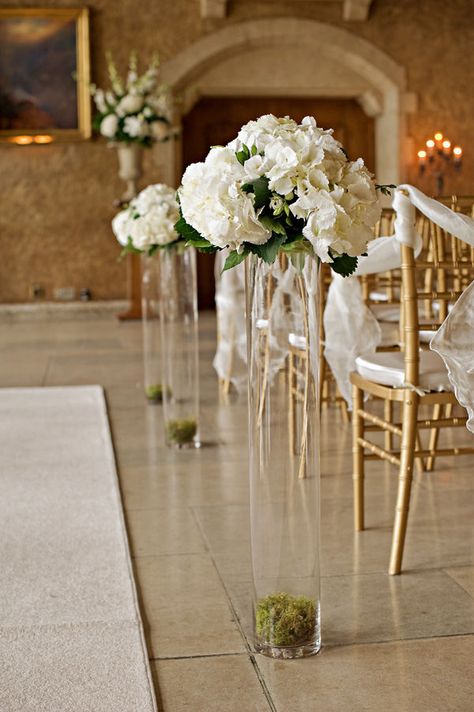 Wedding Aisle Decor instead of petals- could also be reused for centerpieces to save $ Wedding Aisle Candles, Ceremony Decorations Indoor, Church Aisle Decorations, Wedding Church Aisle, Wedding Ceremony Decorations Indoor, Aisle Candles, Romantic Centerpieces, Wedding Ceremony Ideas, Church Wedding Decorations