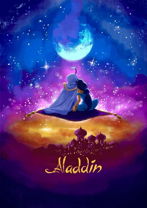 Aladdin Art, Aladdin 1992, Disney Illustration, Kawaii Disney, Disney Rooms, Nickelodeon Cartoons, Aladdin And Jasmine, Disney Aladdin, Pinturas Disney