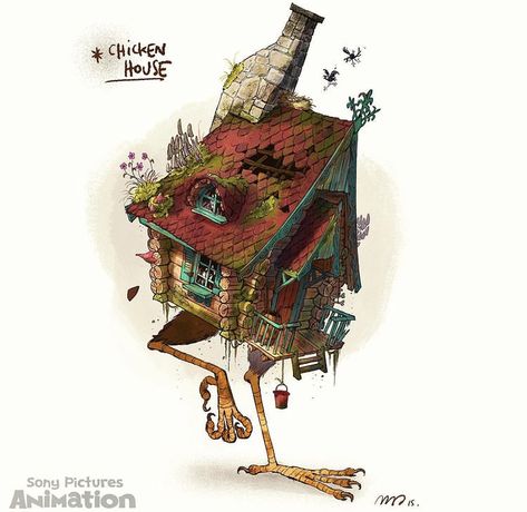 Witch Hut, Baba Jaga, Fine Artwork, Baba Yaga, Desenho Tattoo, Arte Sketchbook, Prop Design, Environment Concept Art, Character Design References