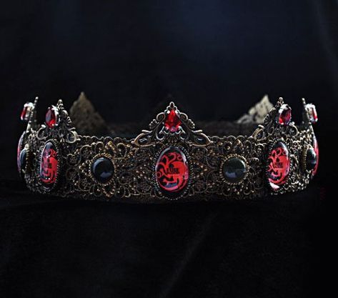 AERYS Targaryen Crown, Dragon crown, daenerys, game of Thrones, viserys, the crownlands, Mens crown, Crown Male, Tudor Crown, Mens Crown, Baroque Crown, Medieval Crown, Black Tiara, Male Crown, Gothic Crown, Crystal Bridal Headpiece