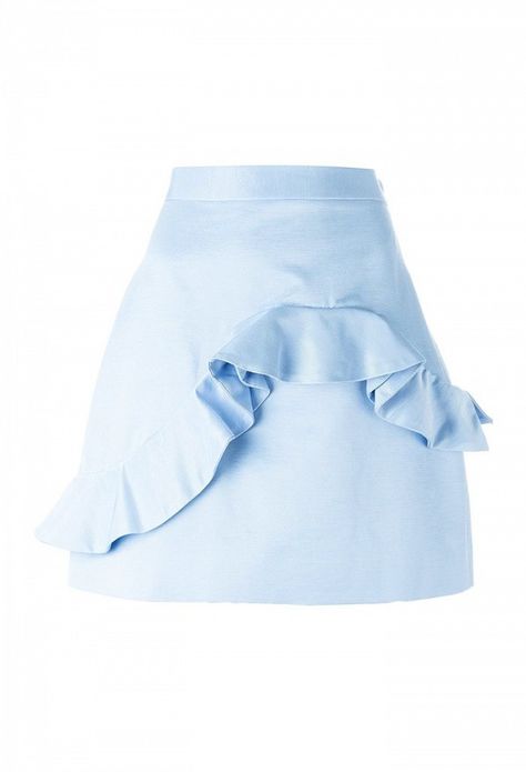 Short Ruffle Skirt, Light Blue Skirt, Flare Dress Casual, Light Blue Skirts, Mini Skirt Summer, Frilly Skirt, Ruffled Mini Skirt, African Prom Dresses, Preformance Outfits