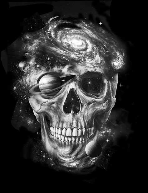 cosmic skull - caveira Skull Space Tattoo, Dark Space Tattoo, Astronaut Skull Tattoo, Space Skull Tattoo, Space Tattoo Ideas For Men, Cosmic Tattoo Galaxies, Ufo Tattoo Design, Supernova Tattoo, Space Themed Tattoos