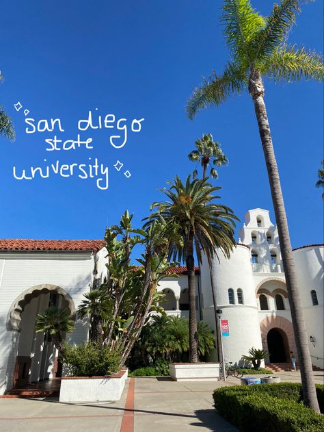 University Of California San Diego, University Of San Diego, College Vision Board, San Diego State University, College List, Cali Life, San Diego Living, College Planning, College Aesthetic